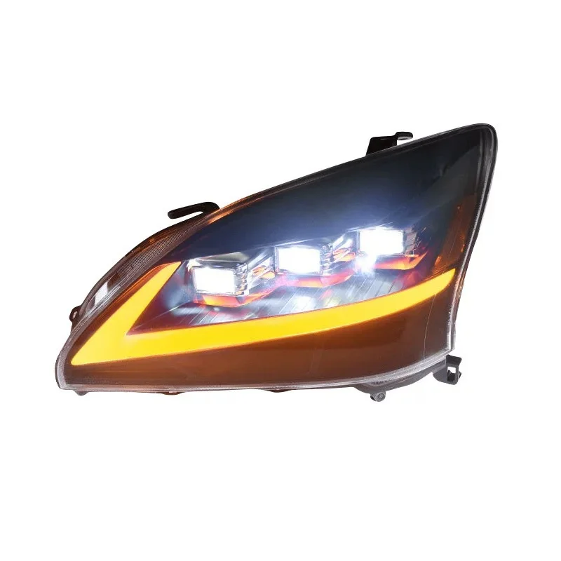 

LED Headlights for Lexus RX 04-08 Headlight Assembly Modified LED Three-eye Lens Day Running Light Turn Signal Car Accessories