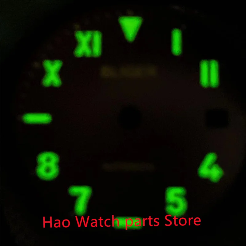 BLIGER 28.5mm Brown/Black Mens Watch Dial fit Miyota 8205 8215 821A MingzhuDG2813 3804 ETA 2824 2836 movement