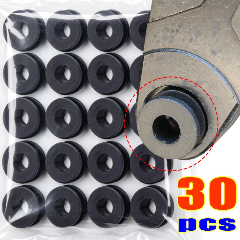 Motorcycle Side Cover Rubber Grommets Gasket Fairings Black Washers for Yamaha Honda Suzuki Body Panel Protection Pad 10-30PCS