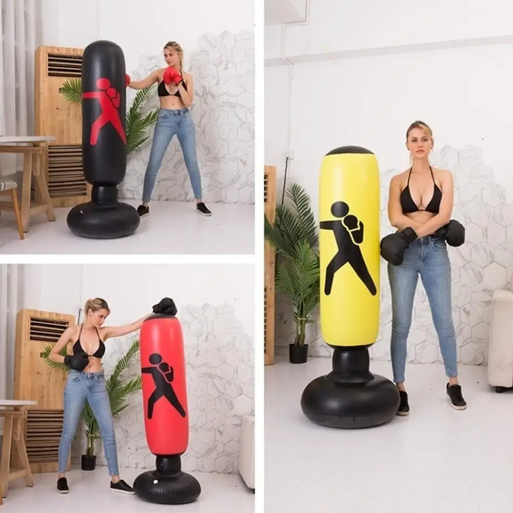 SALE Vertical Inflatable Boxing Column Adult Fitness Decompression Inflatable Punching Bag Blow Column Thickened Tumbler Column