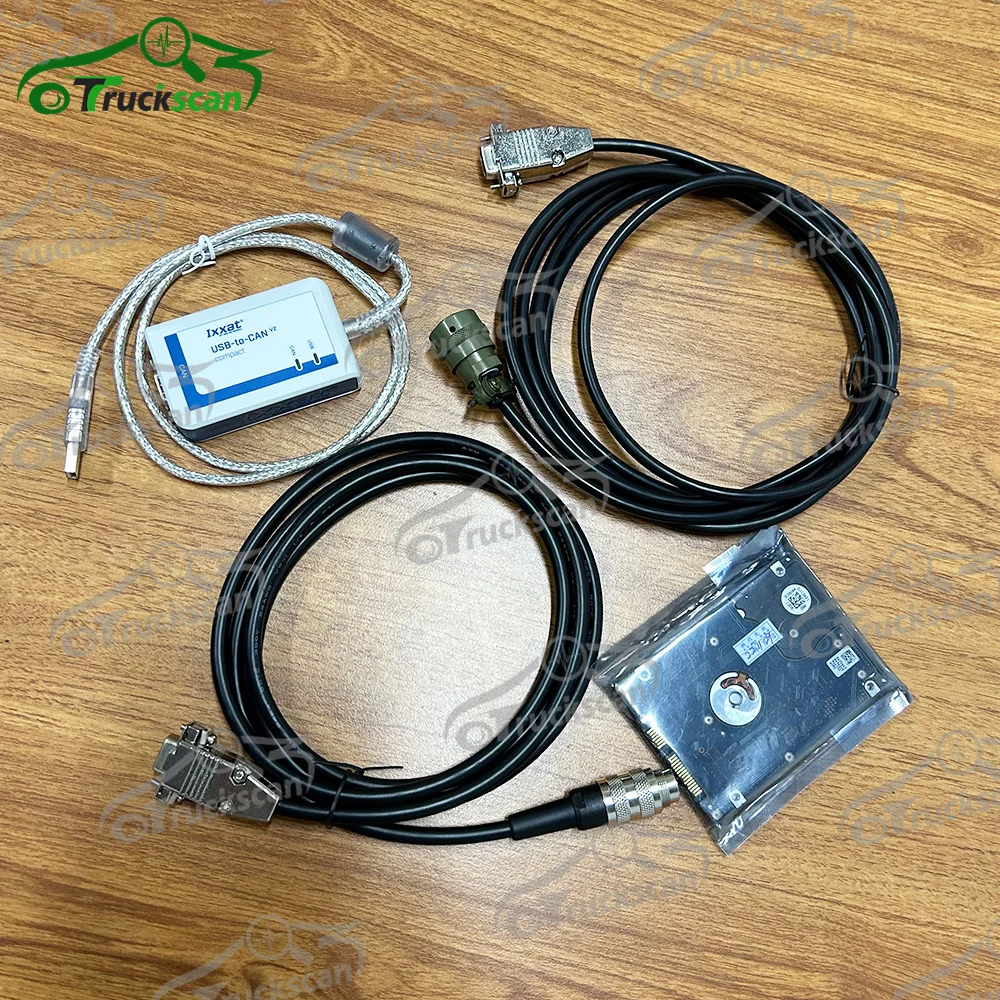 V2.74 Truck Diagnostic tool USB to CAN COMPACT IXXAT Diesel engine MDEC ADEC Cable For MTU DiaSys Diagnostic tool