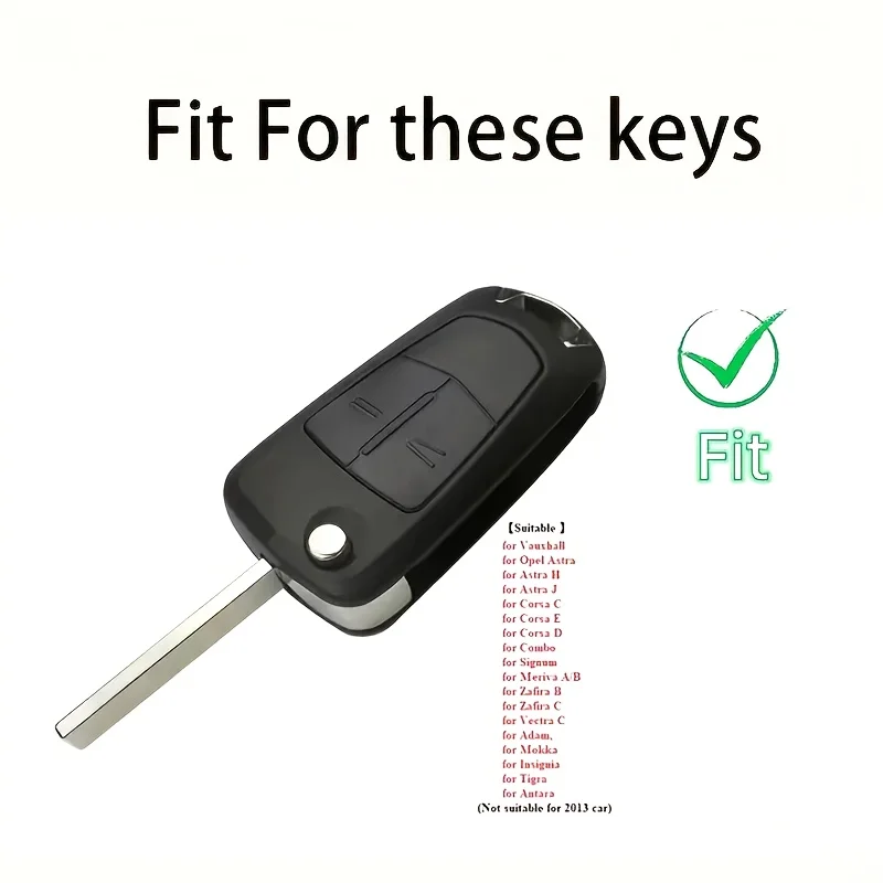TPU-Autoschlüsselhülle für Opel Vauxhall Astra H Corsa D Vectra Zafira Astra Vectra Signum Halter Zubehör – Detail 1