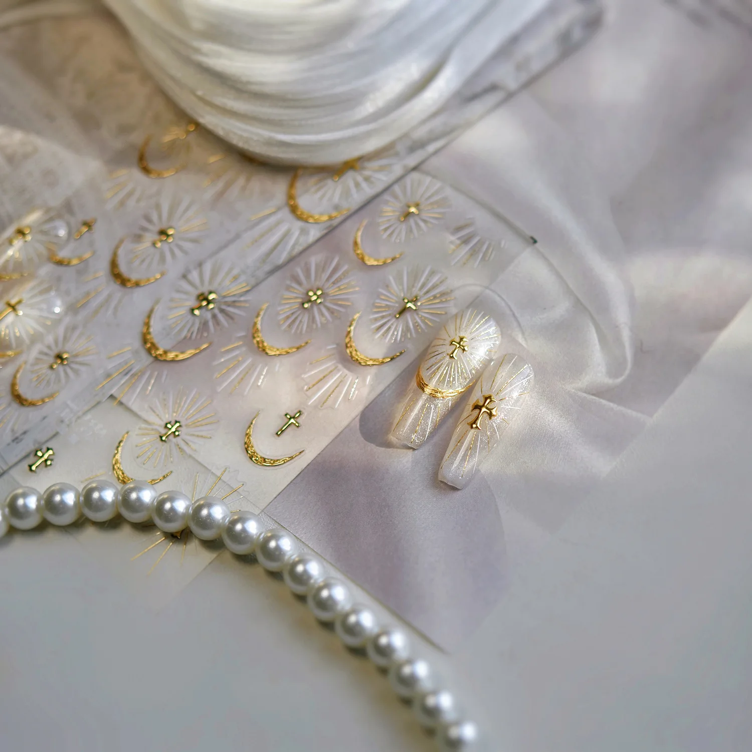 اختيار مسمار ثلاثية الأبعاد زينة ملصقات بريق الإلهي أوراكل الضوء المقدس مسمار الفن اكسسوارات ملصقات DIY بها بنفسك لاصق مانيكير الشارات