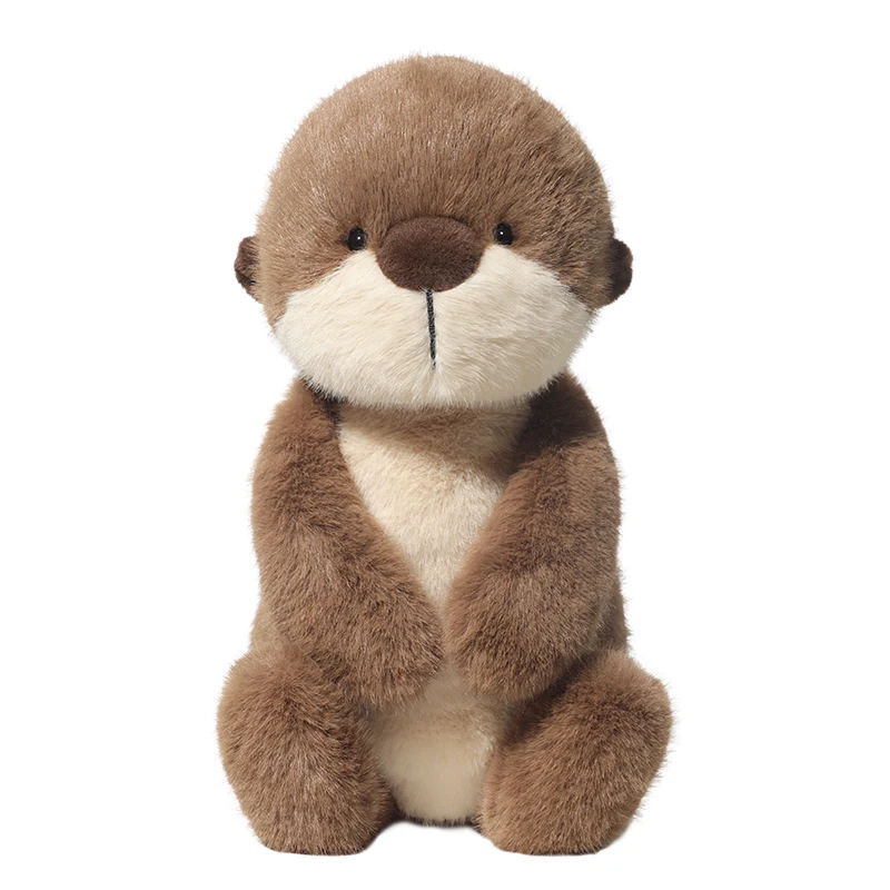 36cm Sea Otter Plush Toy Lifelike Fluffy Beaver Soft Doll Real-life Stuffed Animals Otter Toy Birthday Gift