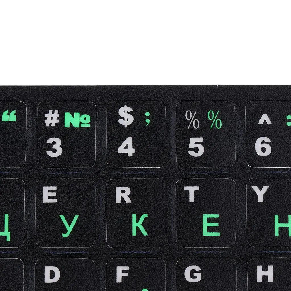 Russian Hebrew Keyboard Stickers PVC Material Laptop Keyboard Film Protective Sticker for Notebook Typing