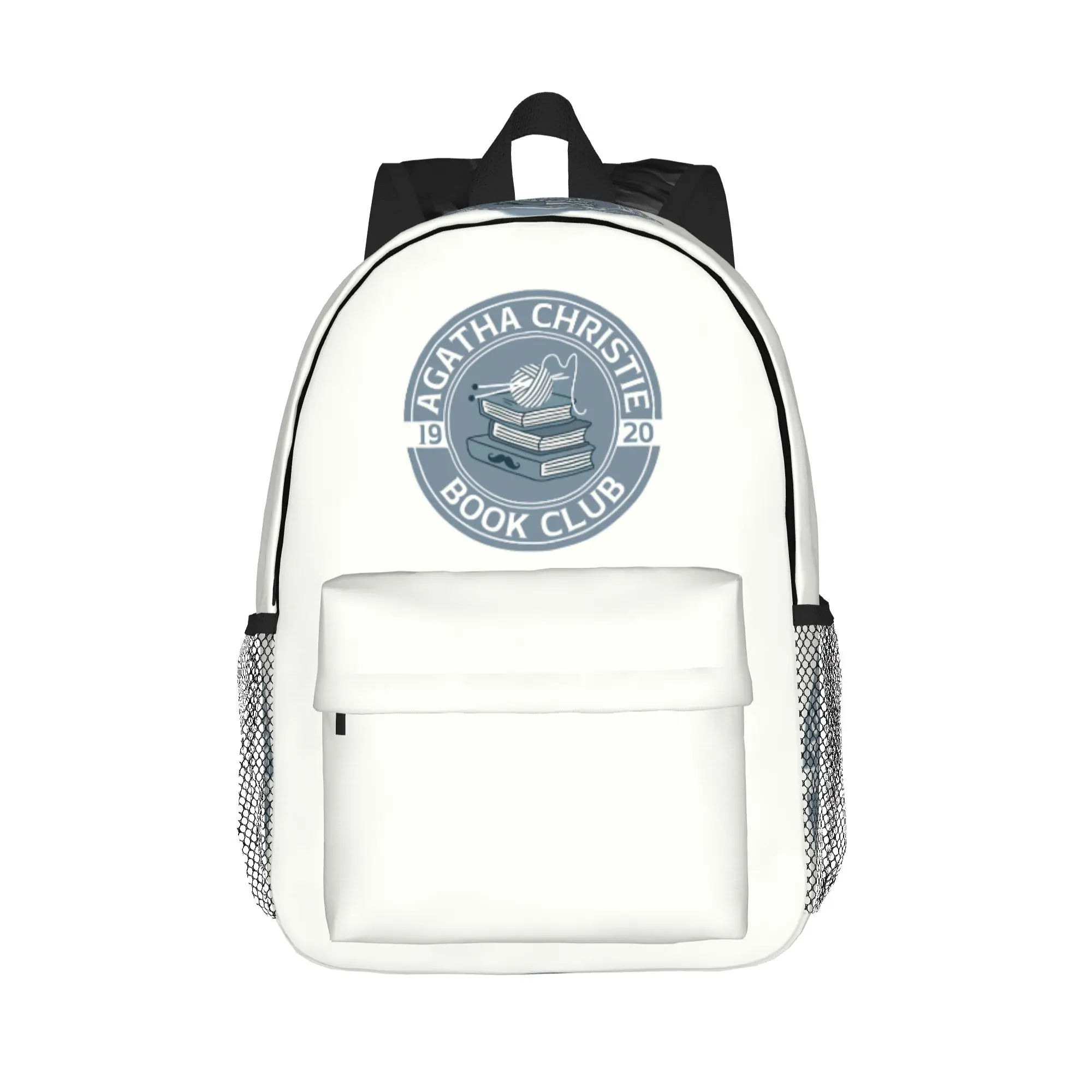 Agatha Christie Book Club Backpack Hot Sale Daypack Large Capacity Boys Girls BookBag Shoulder Bags for Men Women School Bag