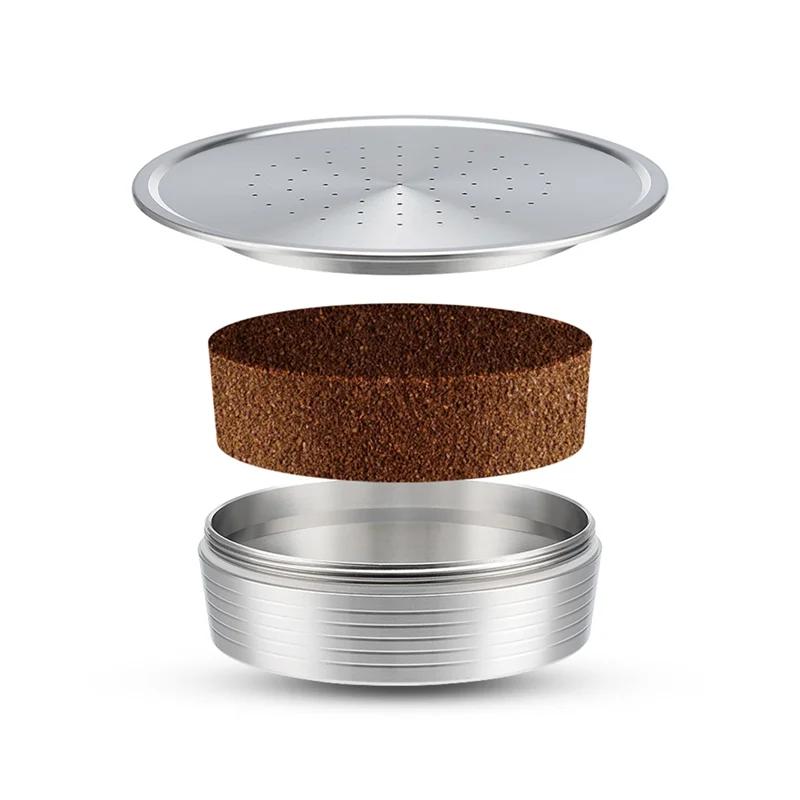 A33R- كبسولات قهوة قابلة لإعادة الاستخدام من الفولاذ المقاوم للصدأ كبسولات قهوة قابلة لإعادة الملء لماكينة القهوة Senseo HD7801 سهلة التركيب