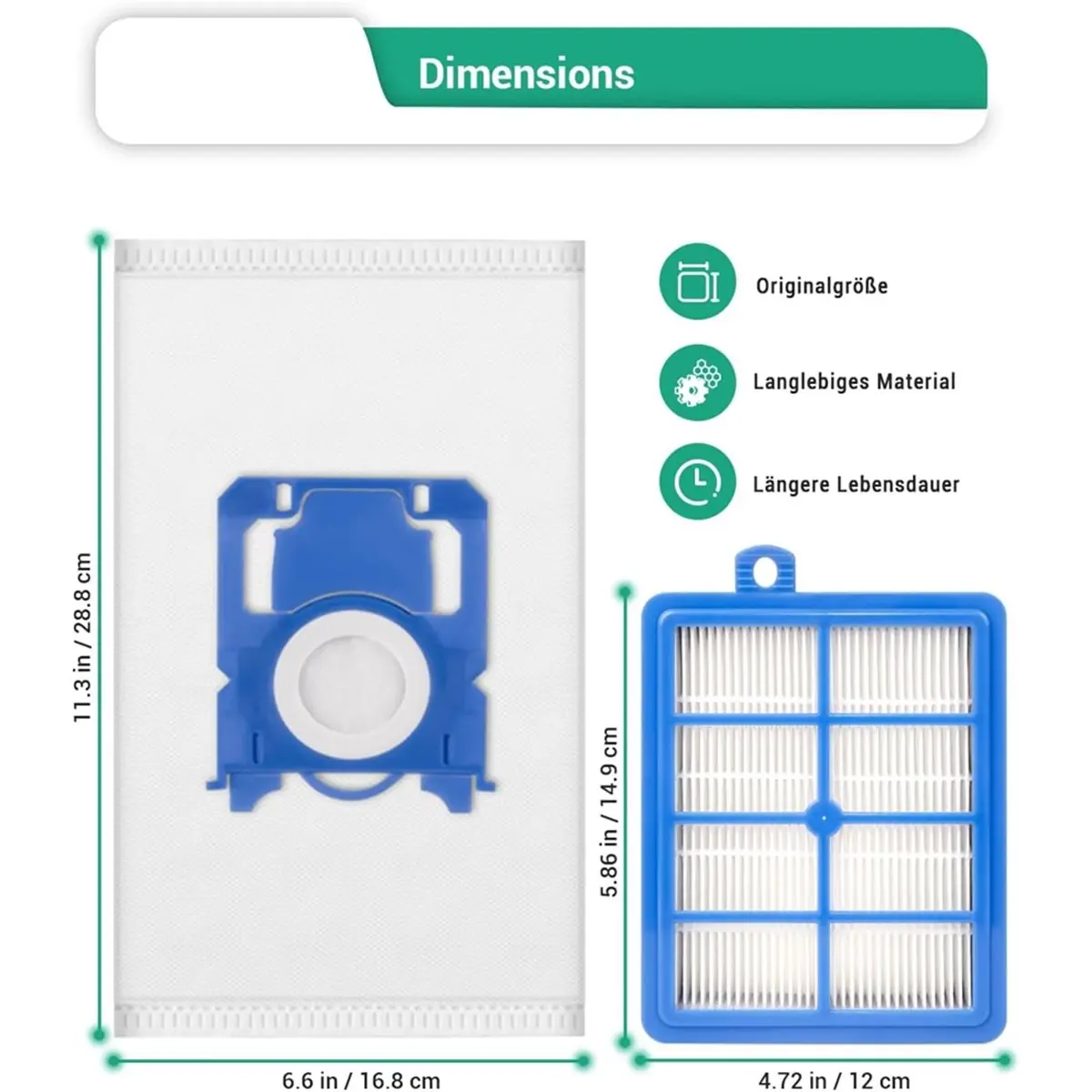 

Комплект аксессуаров: мешки-фильтры для пылесосов-циклонов VX6, VX7, VX8, VX9, запчасти для пылесоса VX6-2 AB61