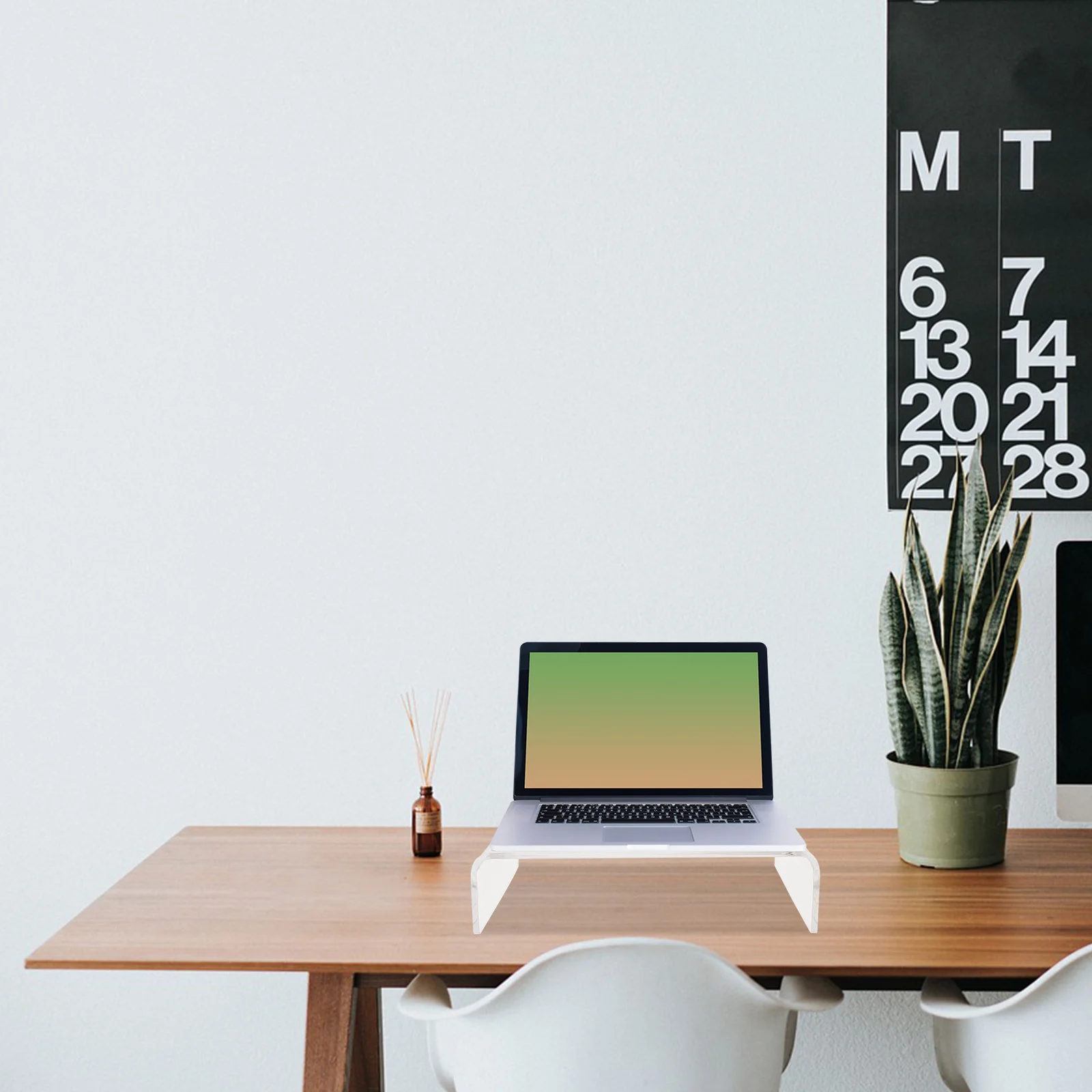 

Acrylic Monitor Riser Stand Clear Desktop Computer Screen Riser Ergonomic Monitor Height Adjustable Acrylic Stand