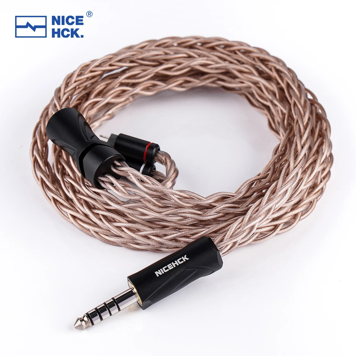 NICEHCK EpicLoong Audiophile Upgrade Wire 21AWG 6N Pure Silver Earbud Cable 2Pin 4.4mm Plug for VOLUME S Mystic 8 BL-03II IEM