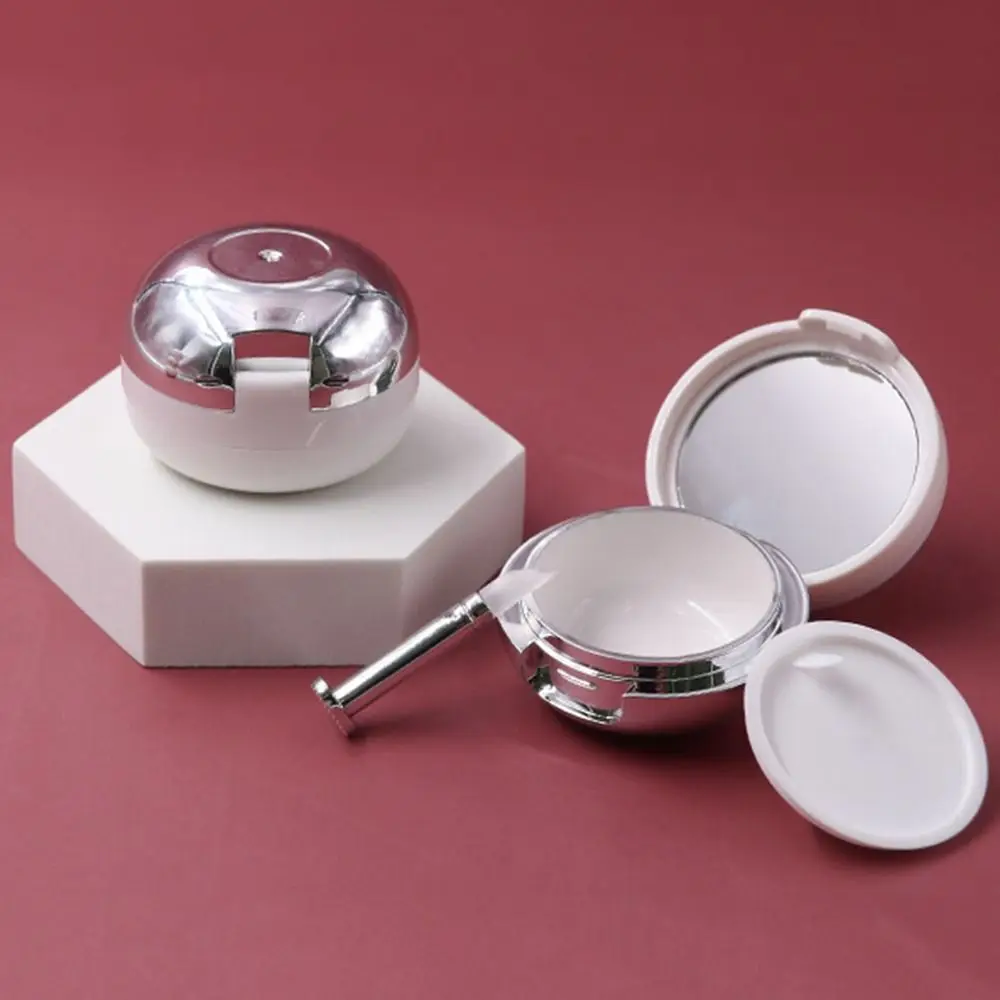 Miroir de poche 20g bouteille de Film à lèvres blanc avec brosse boîte de Film à lèvres Portable avec pot de gommage à lèvres miroir