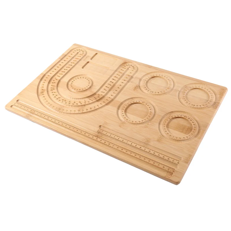 

Wooden Combo Beading Board, Necklace Beading Jewelry Organizer Tray DIY Jewelry Bracelet Making Tray Beading Mats Trays