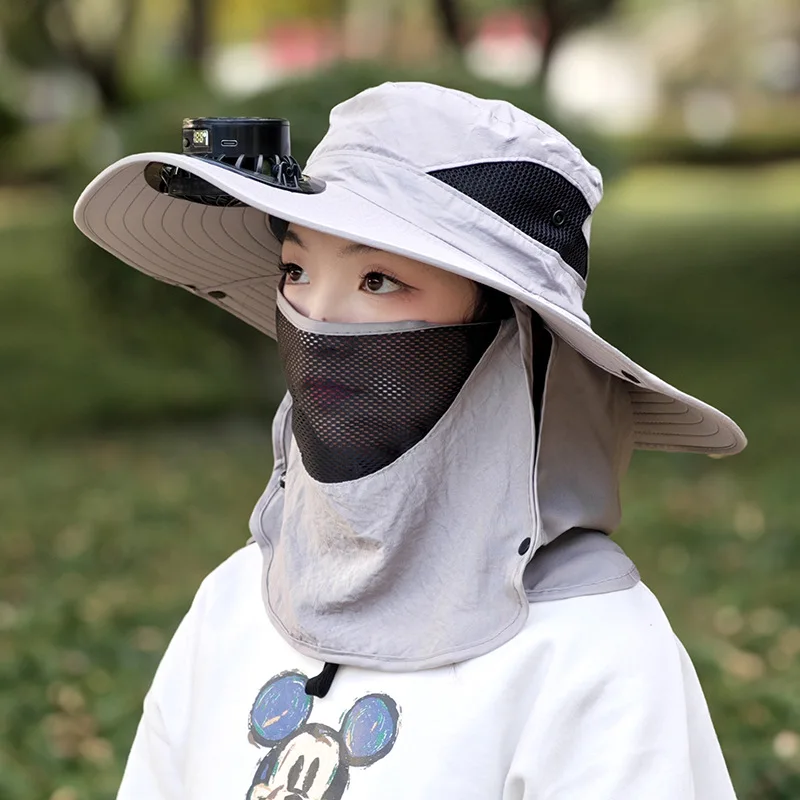 

Mini Fan Hats for Both Men and Women, Solar Charging, Summer Outdoor Sun Protection, Blowing Wind and Sun Protection Mini Fan