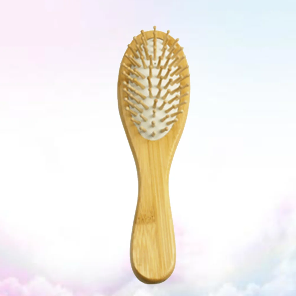 

Durable Airbag Massage Comb Wooden Baby Hair Brush Shower Tool Portable Comfortable Safe for Baby Scalp Massage
