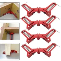 4pcs New Multifunction 90 degree Right Angle Clip Picture Frame Corner Clamp 100MM Mitre Clamps Corner Holder Woodworking tool