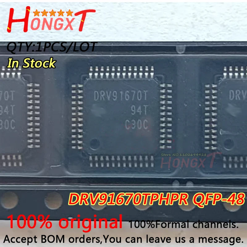 1PCS 100% New DRV91670T DRV91670TPHPR QFP-48 Chipset.