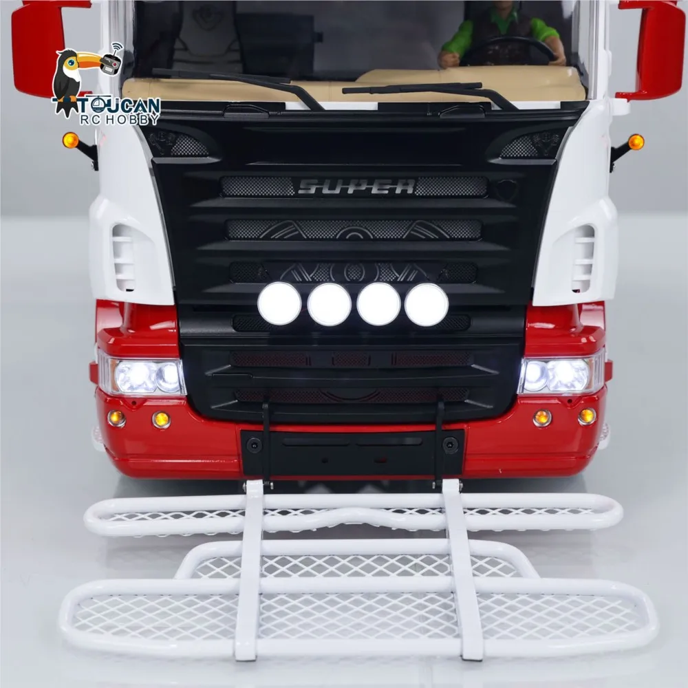 8X8 LESU RC 1/14 Tractor Truck Metal Chassis Radio Control Car Model with Light Sound Set Smoking Unit Painted Assembled RC Toy