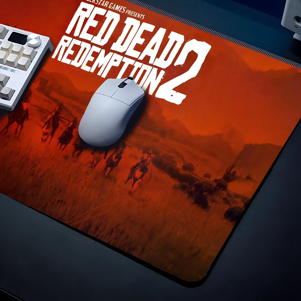 Tapis de souris Red Frequency Redemption 2 avec tapis, polymère de bureau, accessoires de jeu, clavier média Prime Gaming