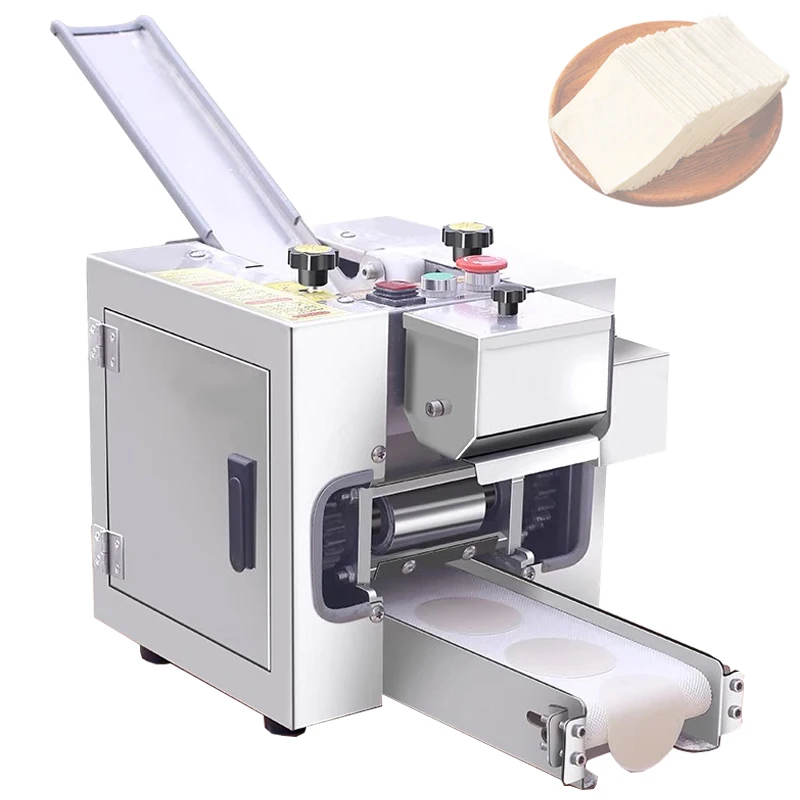 Dumpling Skin Maker  Wrapper Wonton Dough Sheet Making Machine  Rated Voltage: 220V／110V