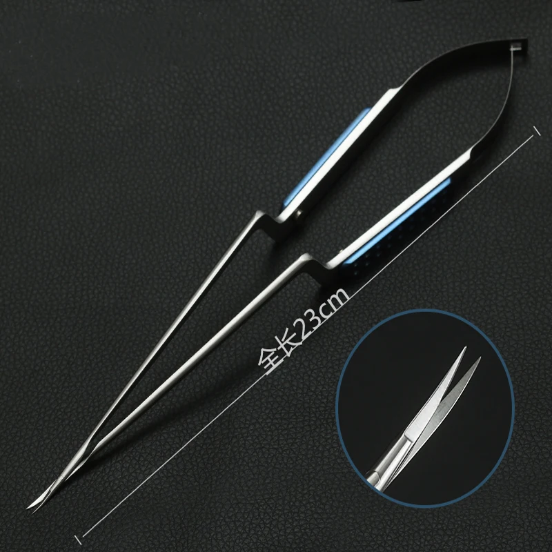 Stainless steel gun-shaped scissors tool extracerebral neurosurgery fine spring type tissue scissors ophthalmic scissors