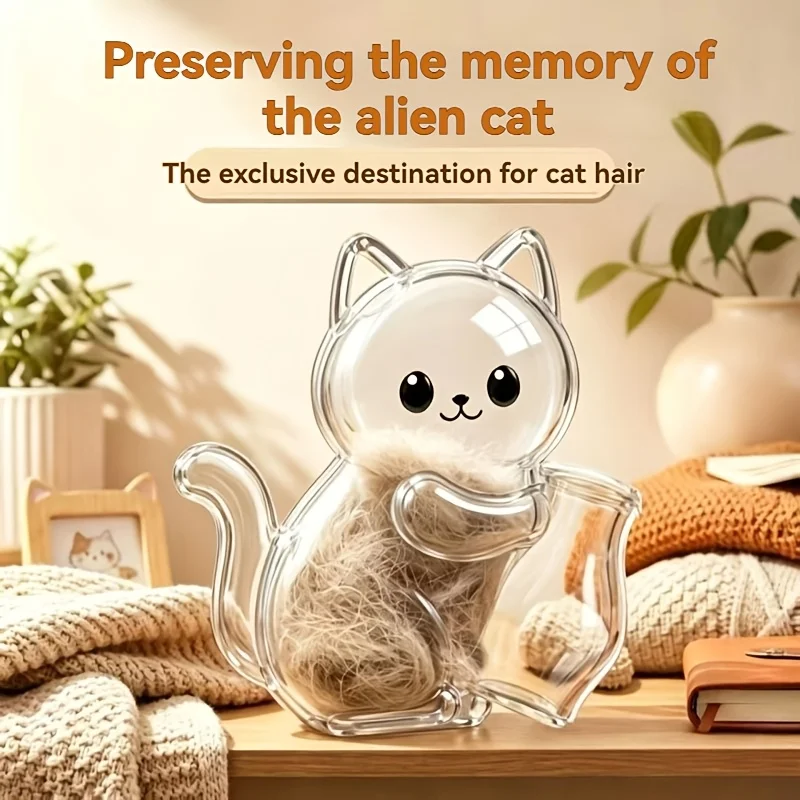 Transparent Cat Hair & Whisker Collector Magnet Suitable for Pet Lovers - ABS Magnetic Fridge Magnets with Magnetic Base