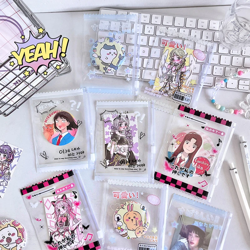 Creative Candy Bag Photocard Holder Props Badge Storage Display Bag Pendant Idol Photo Card Protective Cover Card Holder