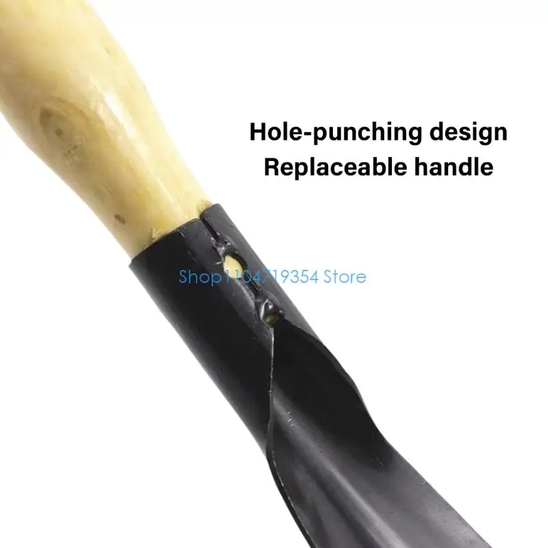 0XLD Ergonomic Gardening Shovel Steel Blade Nonslip Handle Loosening Soil Hand Tool
