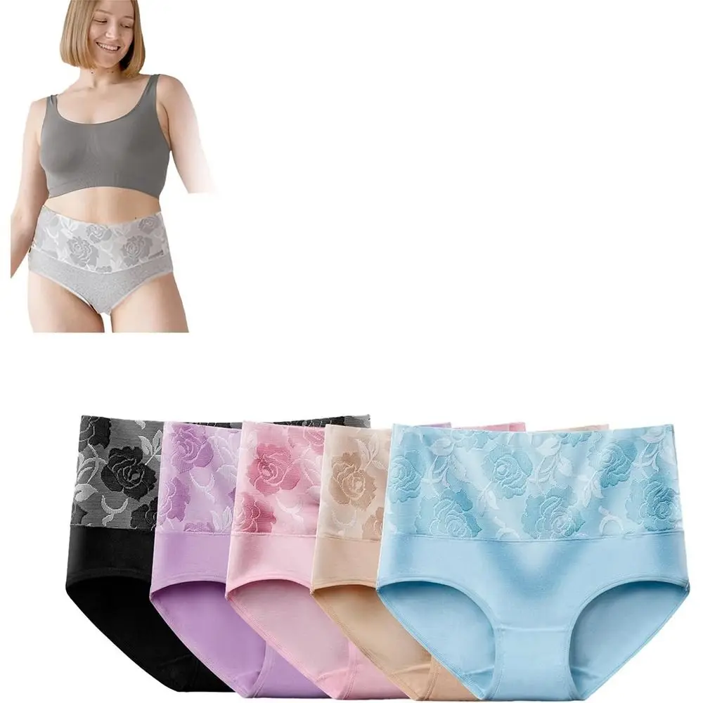 Cotton High Waist Incontinence Panties Breathable Soft Briefs Knickers High Fit Comfortable High Waist Leak Proof Panties