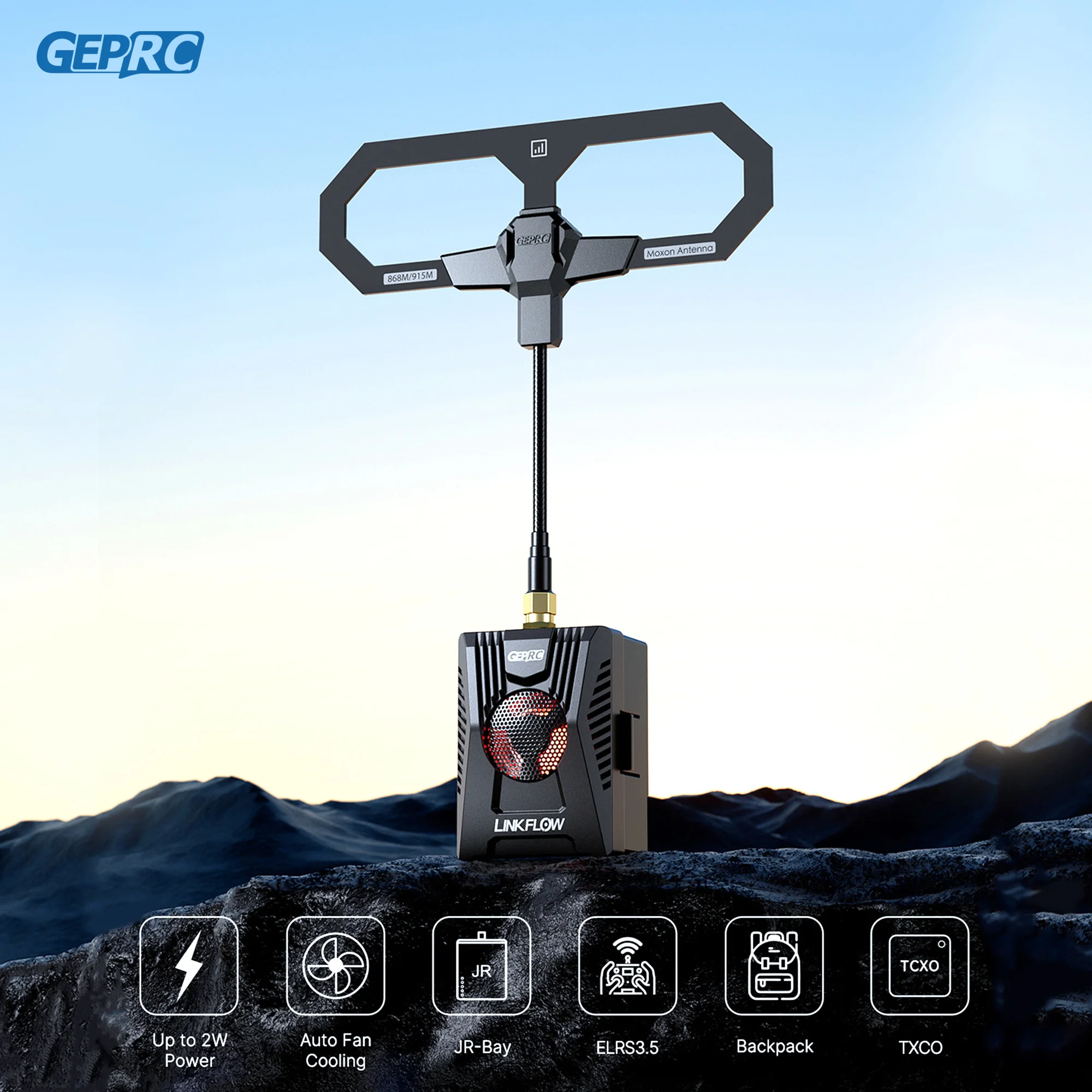 

GEPRC LINKFLOW 915M TX Module Long Range Flight 868/915MHz ExpressLRS Moxon Antenna RC FPV Quadcopter Drone Parts
