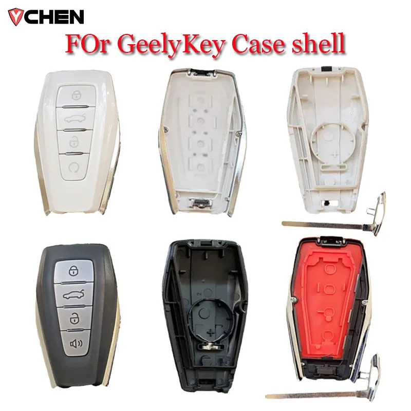 YIchen Geely Original Car Keyless Smart Remote Key Case shell For Okavango Azkarra Atlas Coolray Monjaro KX11 Emgrand X7 X3 S1