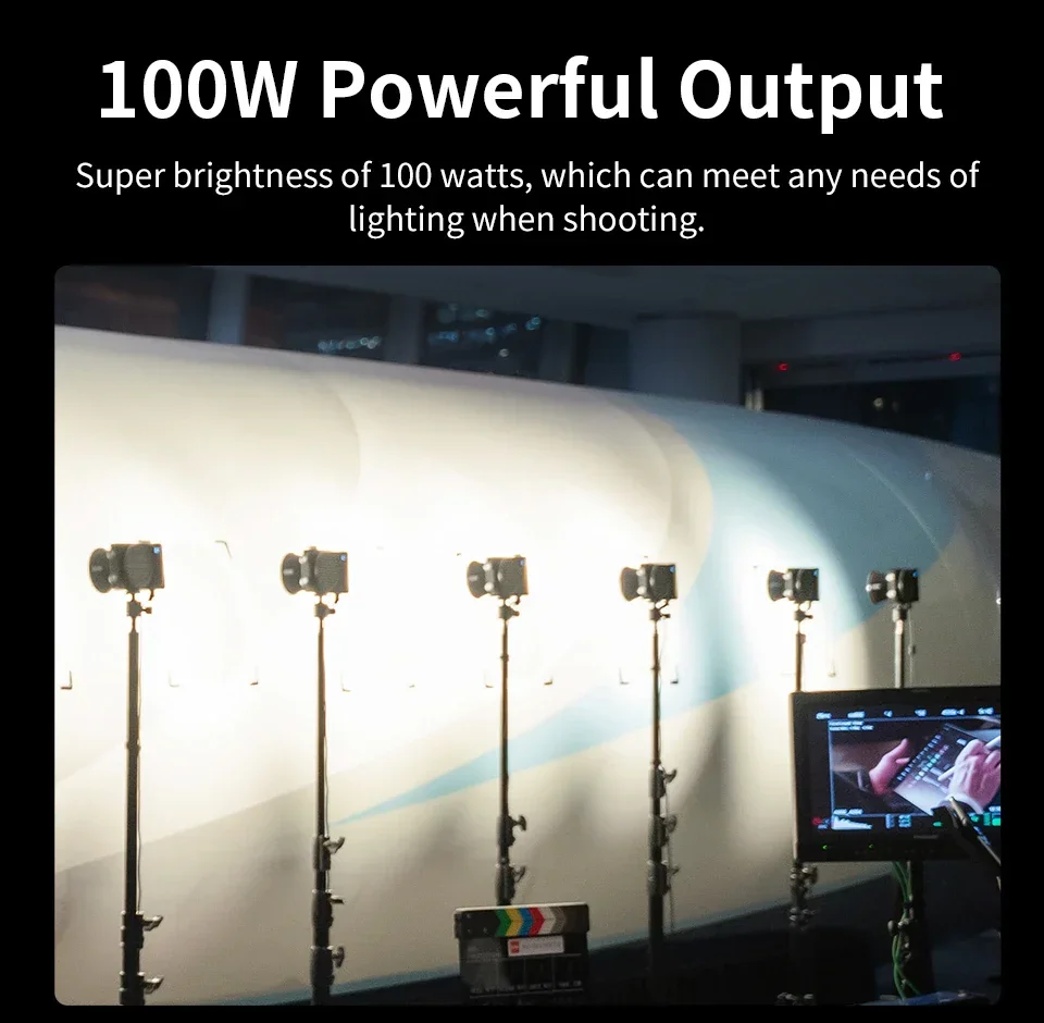 جديد ZHIYUN Molus X100 100 واط COB LED التصوير الإضاءة في الهواء الطلق صور/تصوير الفيديو يده المحمولة مصباح جيب