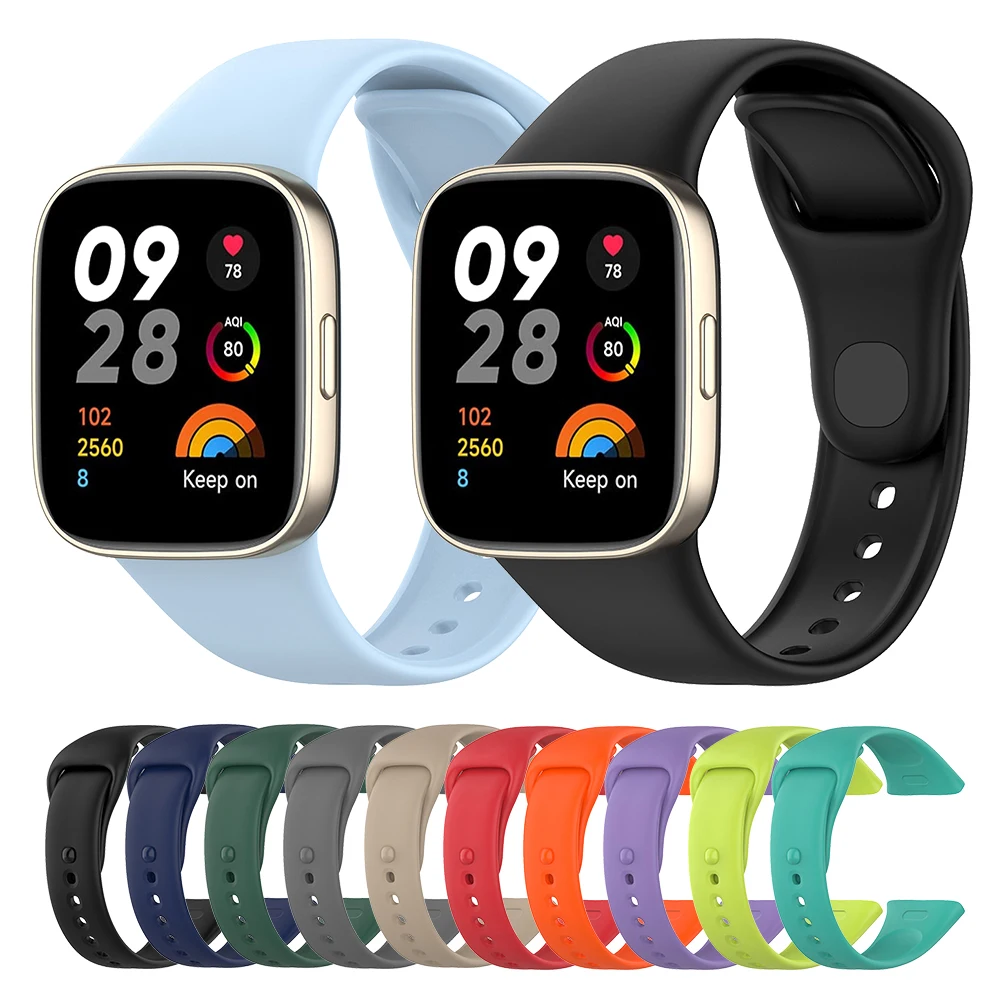 Silicone Strap For Redmi Watch 3 Bracelet Wristband Smart Watch Band
