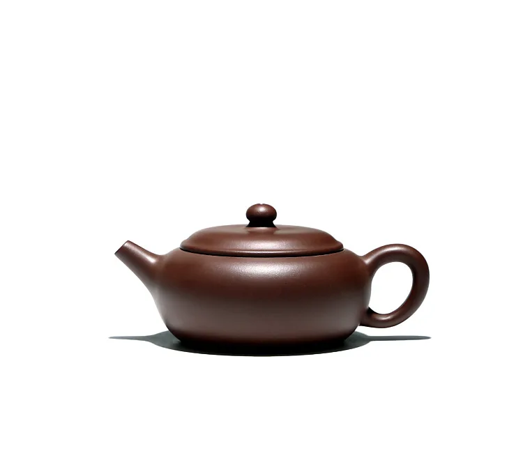 【 Changtao 】 Yixing Original Mine Purple Clay Pot Soaking Tea Handmade Household Set Flat Morning