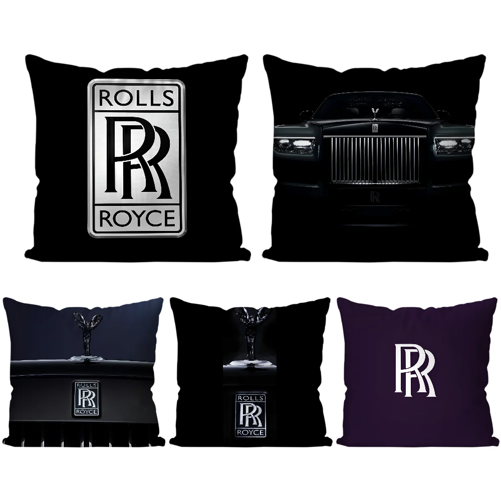 

1 шт. R-Rolls-Royce автомобильная наволочка с логотипом, домашний диван, подушка, автомобильная подушка, наволочка