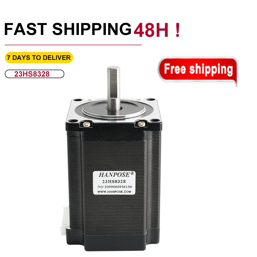 

Nema23 Stepper Motor 12V-24V 57x83mm 2.8A 220N.cm NEMA 23 23HS8328 for 3D printer CNC engraving milling machine