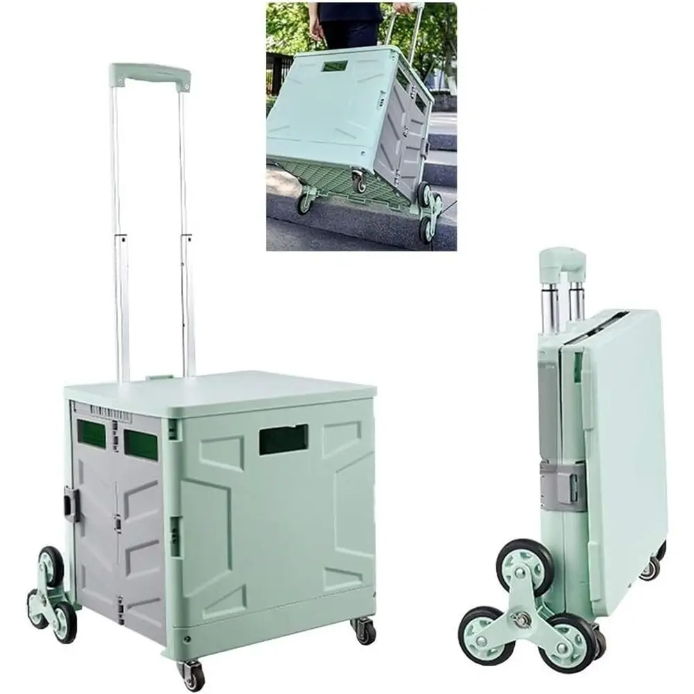 

8-колесная складная тележка для покупок и хранения в супермаркете, вместимость 65 л