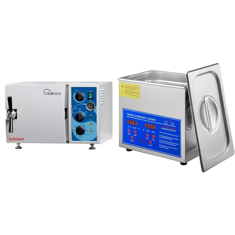 1730  | Compact Footprint and Easy Operation | Ideal Autoclave for Small Offices &  Ultrasonic Cleaner