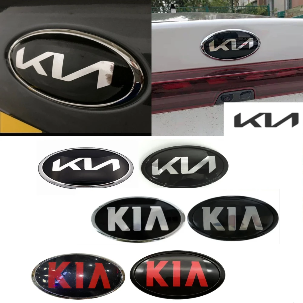 

Car Front Hood Emblem Rear Trunk Badge for KIA sportage ceed sorento cerato optima picanto rio soul k3 k5 stonic Sticker fitting