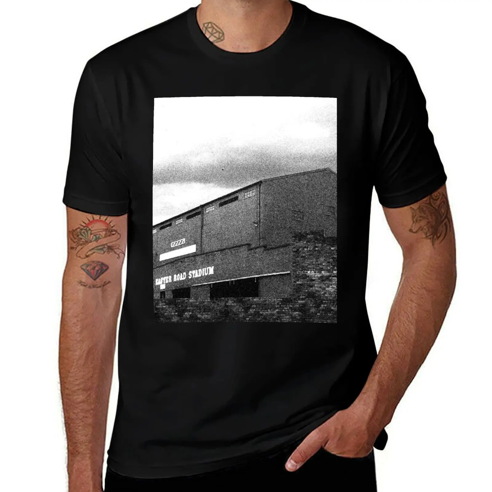 

Easter Road - Hibernian art - Retro T-Shirt Plus Size Loose Short Sleeve Top