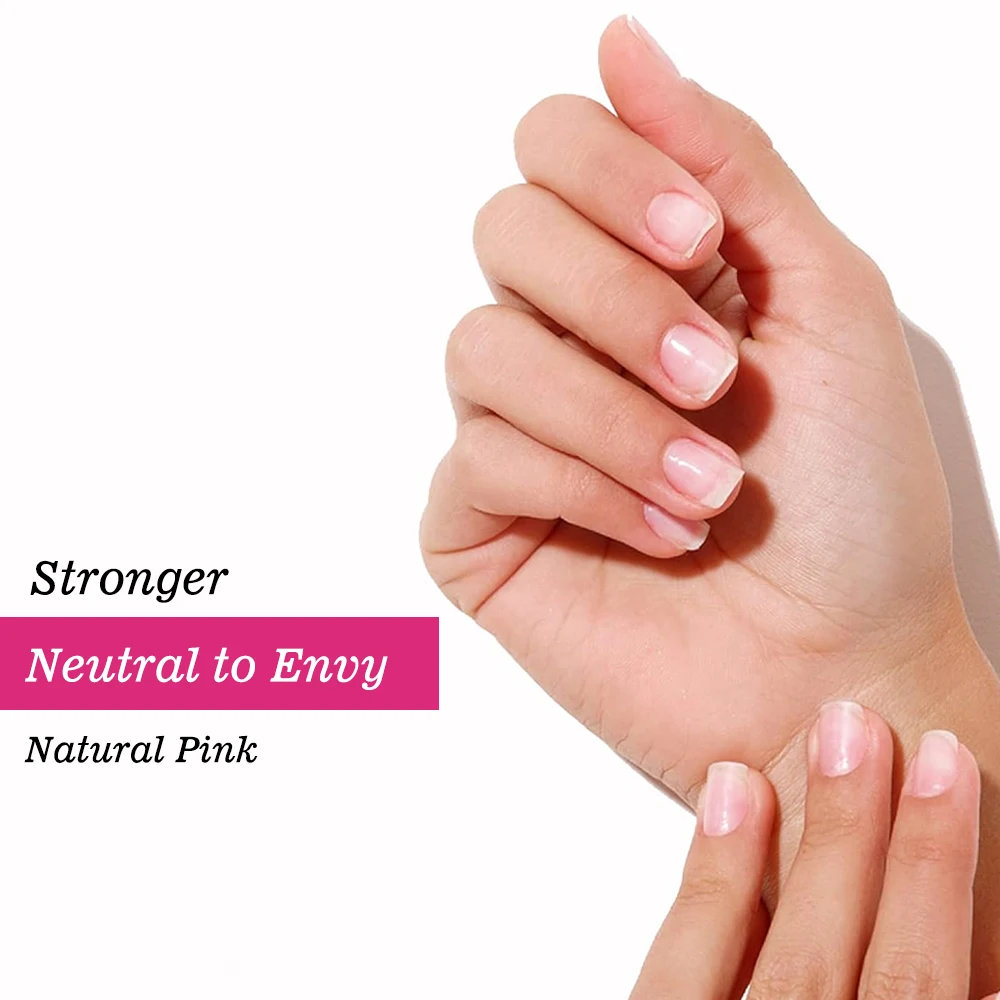 Tinovo Uno Nagelversterker Natuurlijke Roze Kleur Neutraal tot Envy 12ML Sneldrogende Nagelgroei Basisolie Polish voor manicure Nail Art