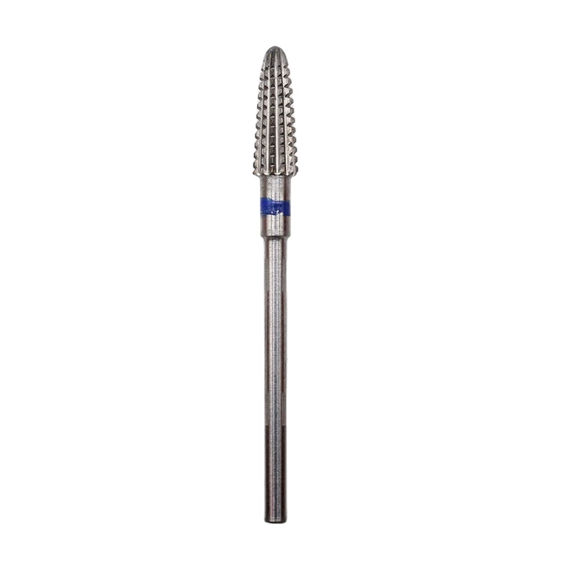 New 4mm cone helical tooth shape carbide nail drill bit electric nail file drill bit coarse carbide drill 3/32''