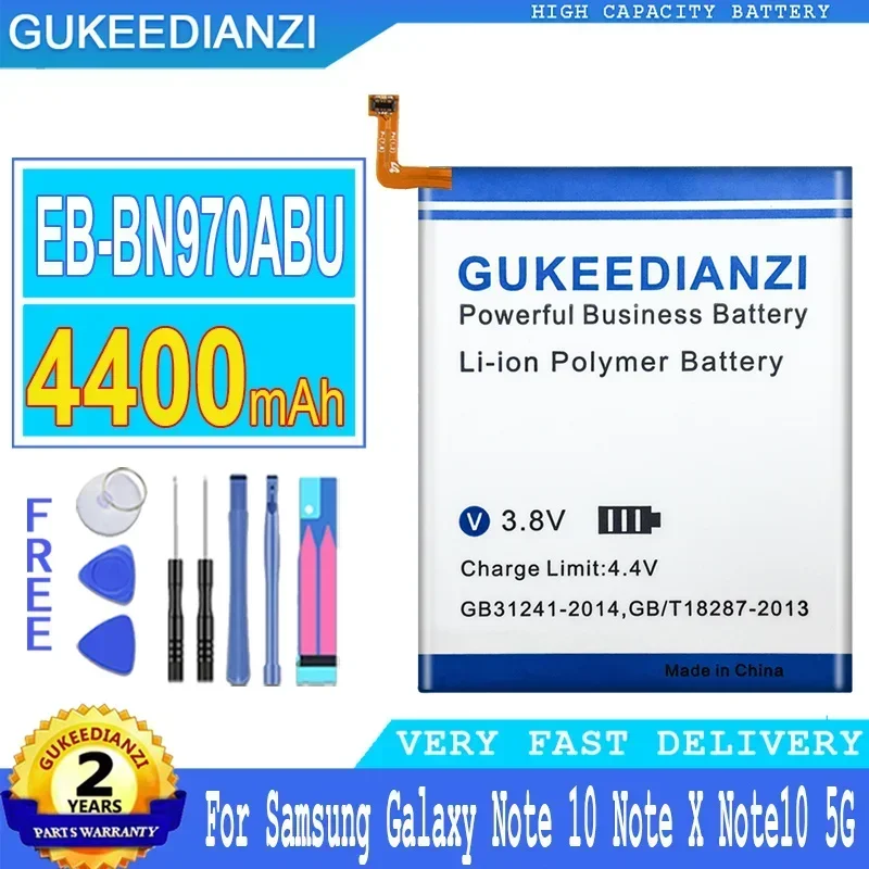 교체 고용량 휴대폰 배터리, 삼성 갤럭시 노트 10 노트 X 노트 10 노트 X 5G 휴대용 배터리, 4400mAh