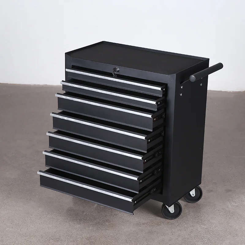 5/7drawer multifunctional tool cart, car maintenance mobile tool cabinet, handcart, repair workshop parts cabinet, iron storage