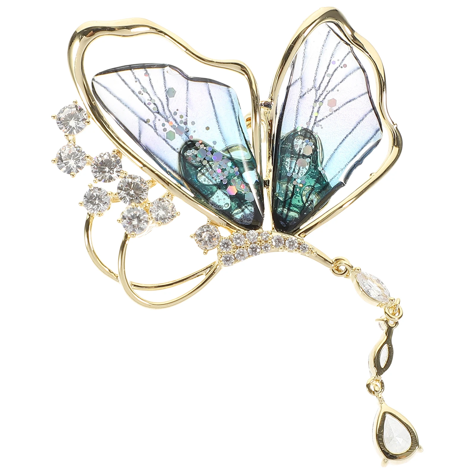 

Delicate Butterfly Brooch Women's Lapel Pin Acrylic Breast Butterflies For Clothes