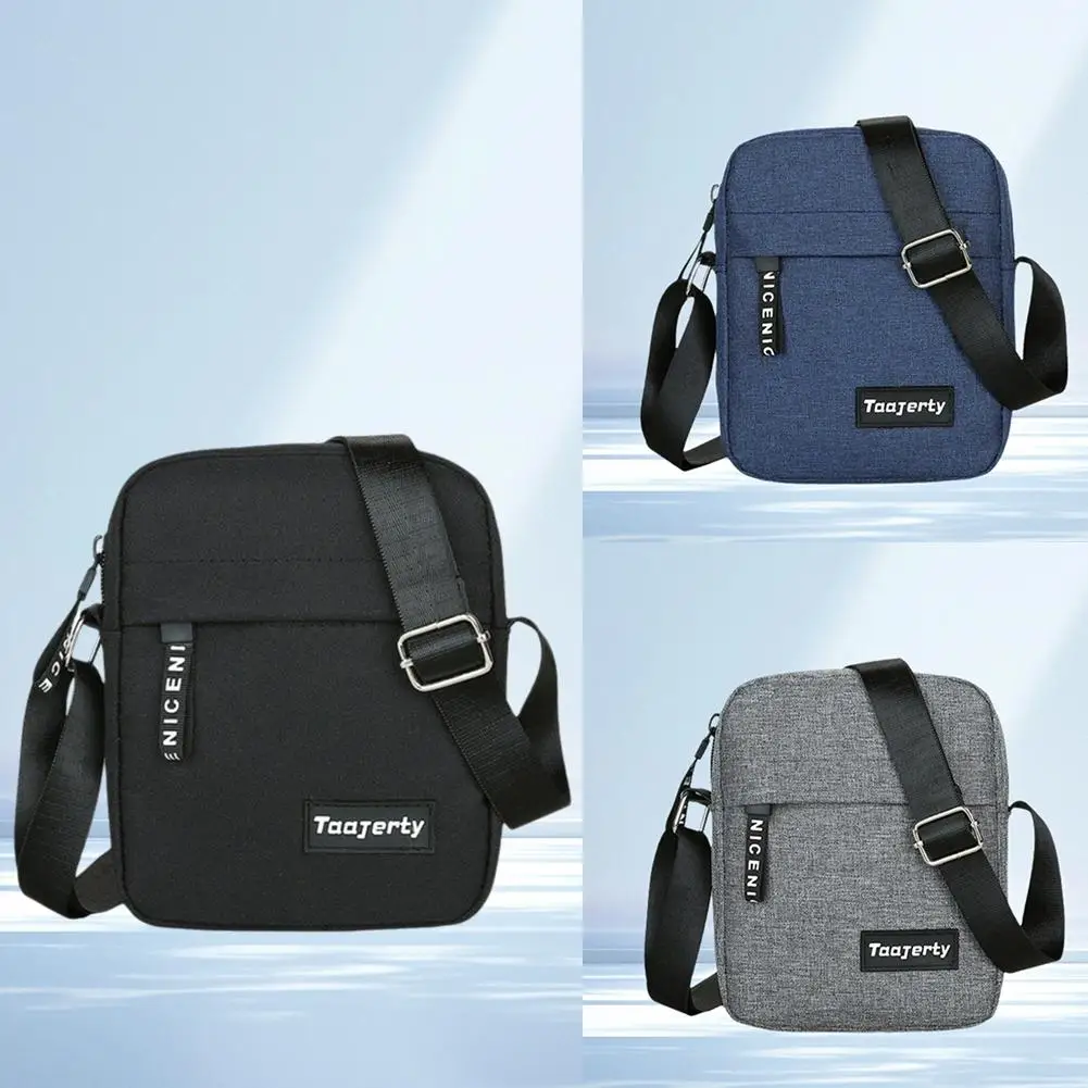 Simple Mini Crossbody Handbags Bag Men's Nylon Shoulder Side Bag for Men Messenger Phone Sling Bag Husband Chest Pack Wallet