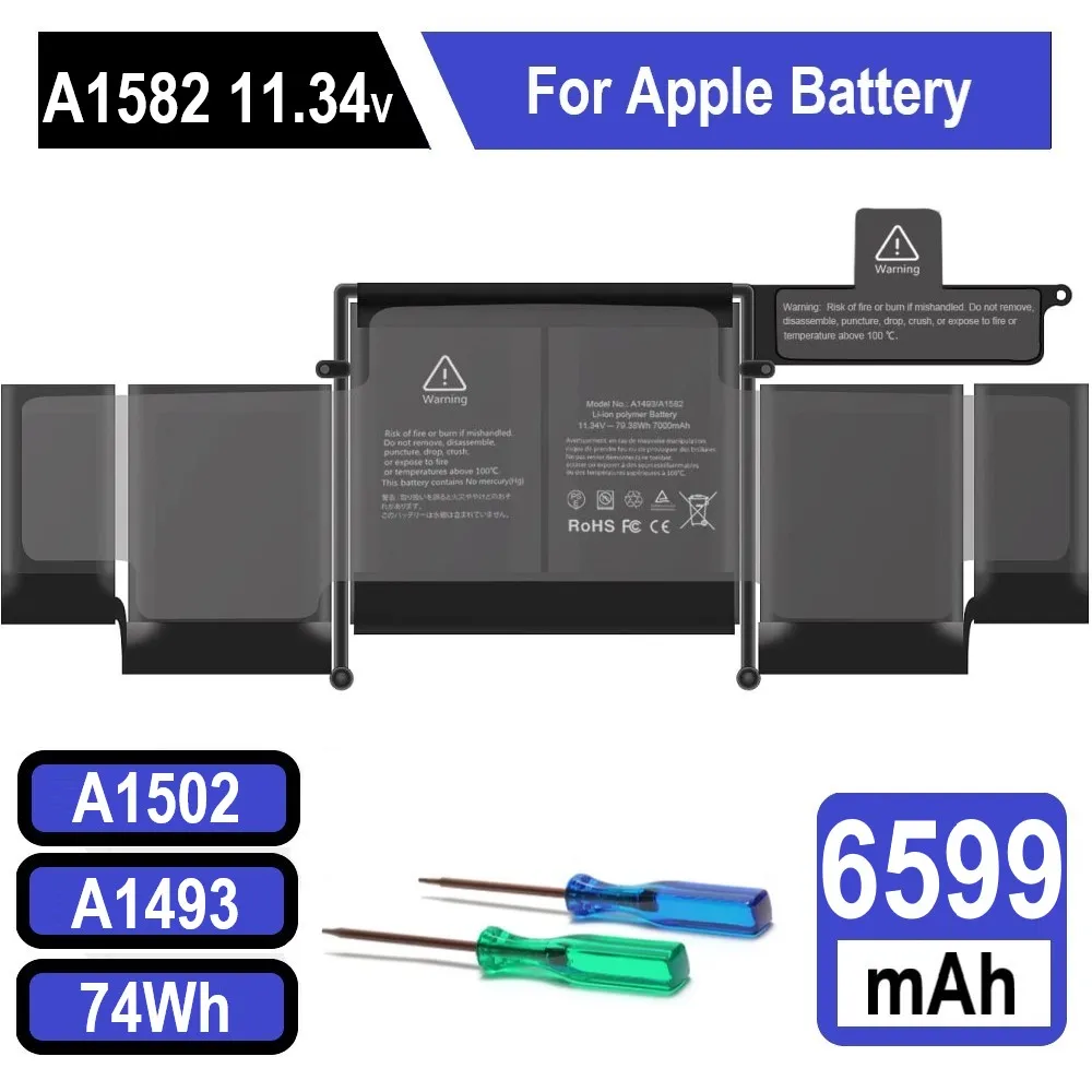 A1582 A1493 Laptop Battery For Apple MacBook Pro 13