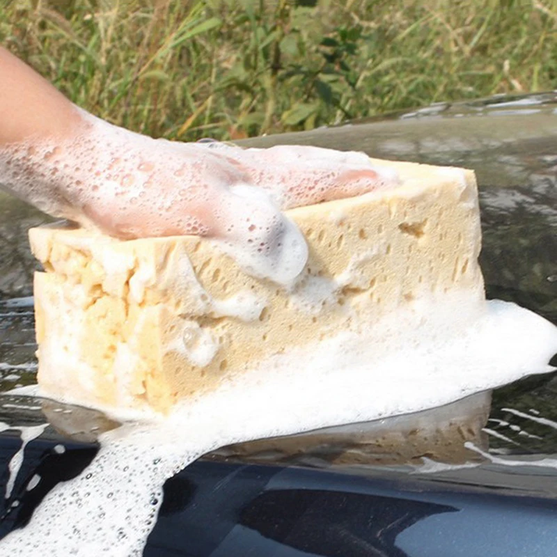 2pcsCar Wash Schwamm Block Auto Reinigungsmittel Große Größe Waben Schwamm Werkzeug