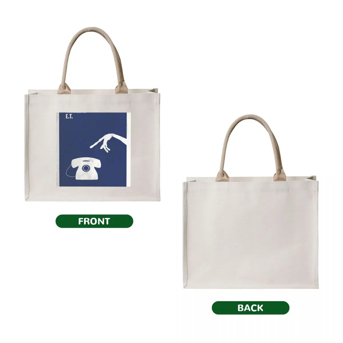 ET Minimal movie Poster Tote Bag foldable reusable bag hand bag ladies Custom