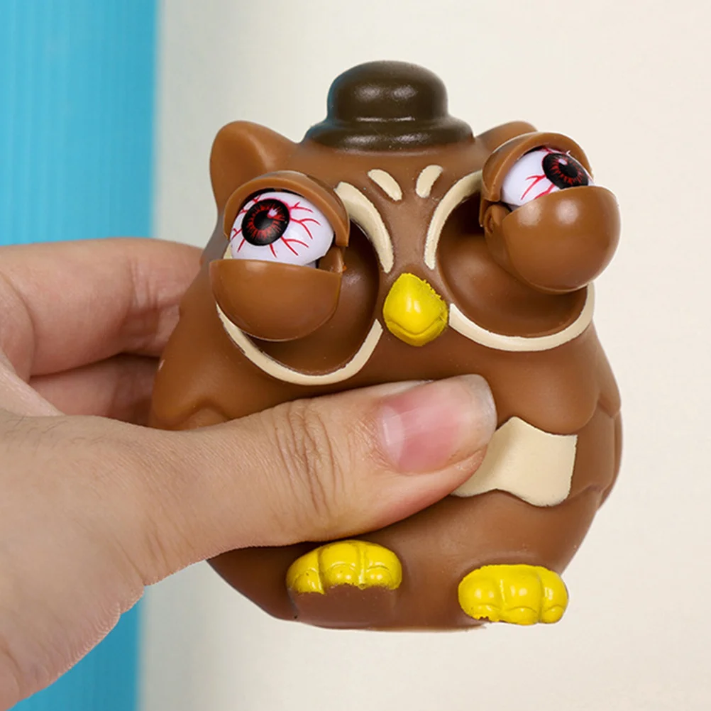 

3pcs Owl Squeeze Stress Relief Fidget Sensory Anxiety Decompression Play Compact Lightweight Cartoon Pressure Relief Gift