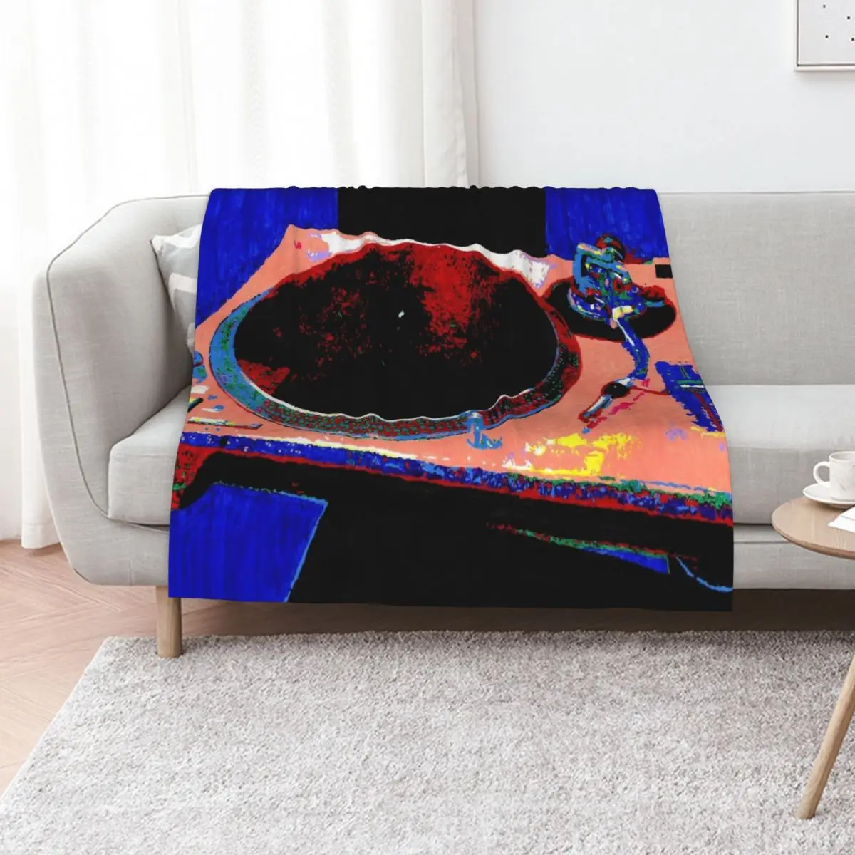DJ Decks Technics SL1210 Turntable Throw Blanket Tourist Blankets For Bed Blankets For Sofas Hairy heavy to sleep Blankets